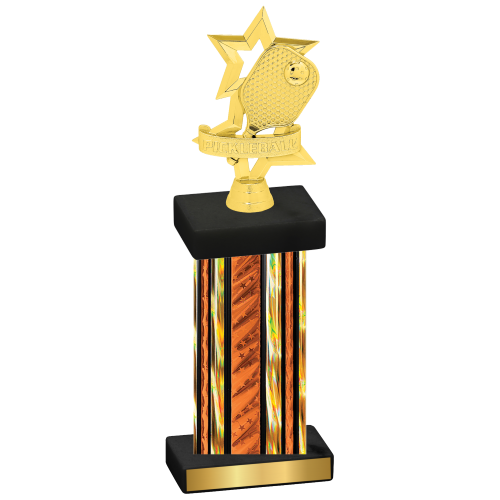 Single Orange Glacier Pickleball Trophy