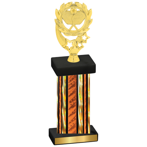 Single Orange Glacier Pickleball Trophy