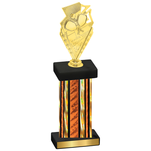 Single Orange Glacier Pickleball Trophy