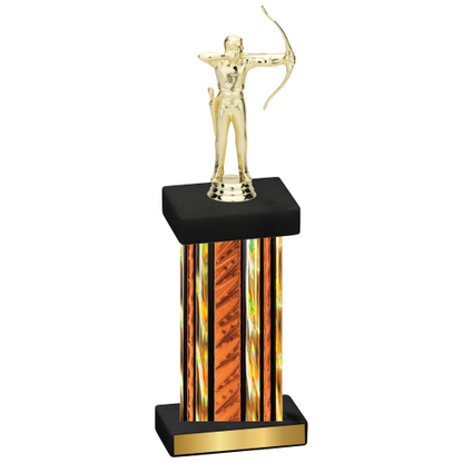 Single Orange Glacier Archery Trophy