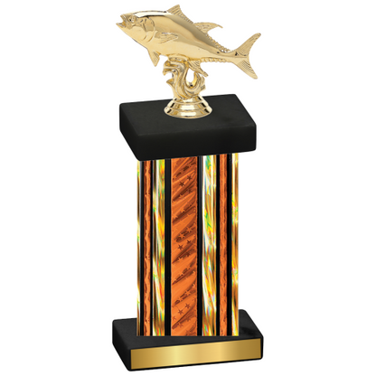 Single Orange Glacier Fishing Trophy