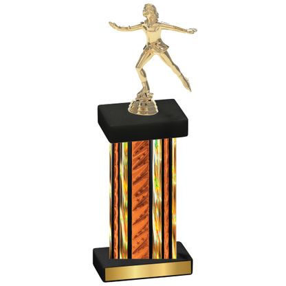 Single Orange Glacier Skater Trophy