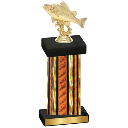 Single Orange Glacier Fishing Trophy