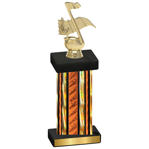 Single Orange Glacier Music Trophy