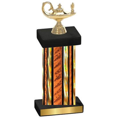 Single Orange Glacier Academics Trophy