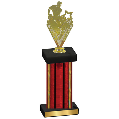 Single Red Glacier Rugby Trophy