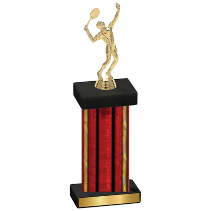 Single Red Glacier Tennis Trophy