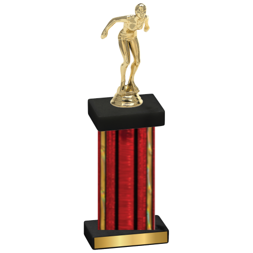 Single Red Glacier Tennis Trophy