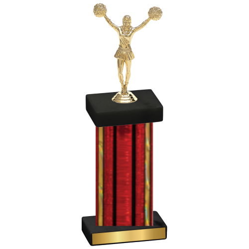 Single Red Glacier Cheerleading Trophy