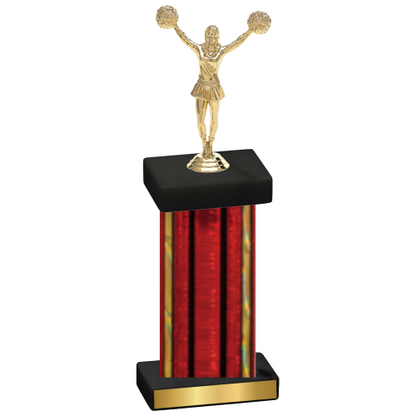 Single Red Glacier Cheerleading Trophy