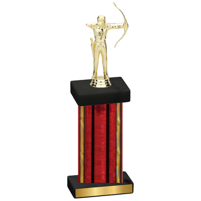 Single Red Glacier Archery Trophy