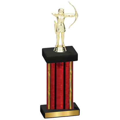 Single Red Glacier Archery Trophy