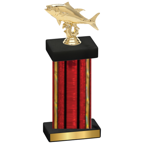 Single Red Glacier Fishing Trophy