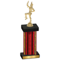Single Red Glacier Majorette Trophy
