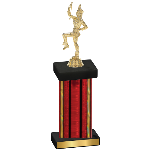 Single Red Glacier Majorette Trophy