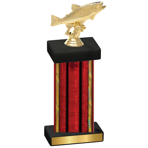 Single Red Glacier Fishing Trophy