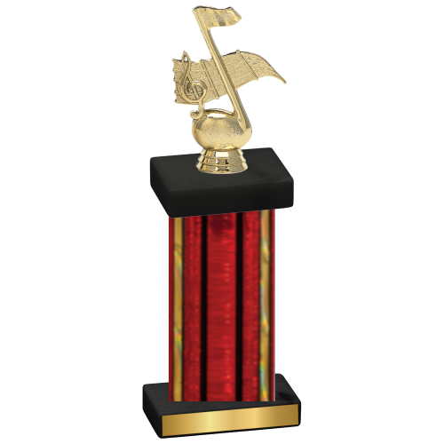 Single Red Glacier Music Trophy