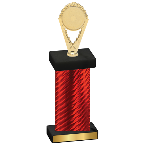 Single Red Carbon Fiber Insert Trophy