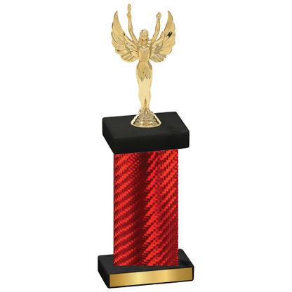 Single Red Carbon Fiber Victory Trophy