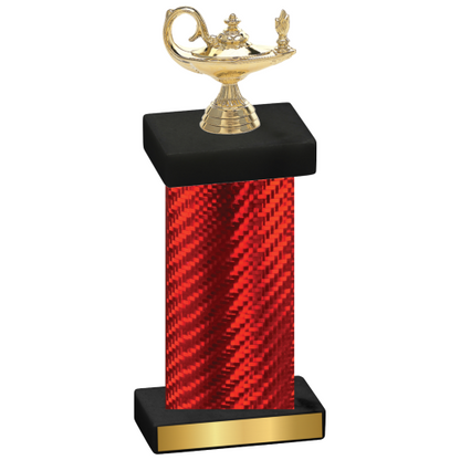 Single Red Carbon Fiber Academics Trophy