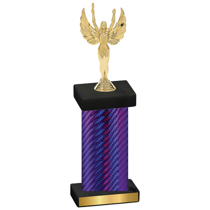 Single Purple Carbon Fiber Victory Trophy