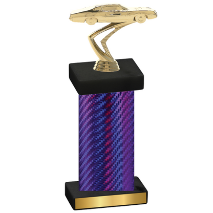 Single Purple Carbon Fiber Cars Trophy