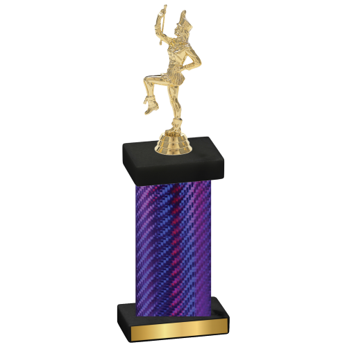 Single Purple Carbon Fiber Majorette Trophy