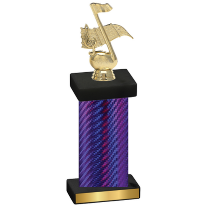 Single Purple Carbon Fiber Music Trophy