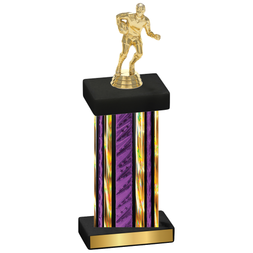 Single Purple Glacier Rugby Trophy