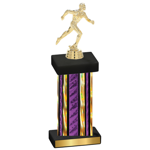 Single Purple Glacier Running Trophy