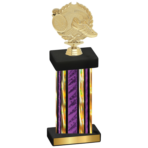 Single Purple Glacier Running Trophy