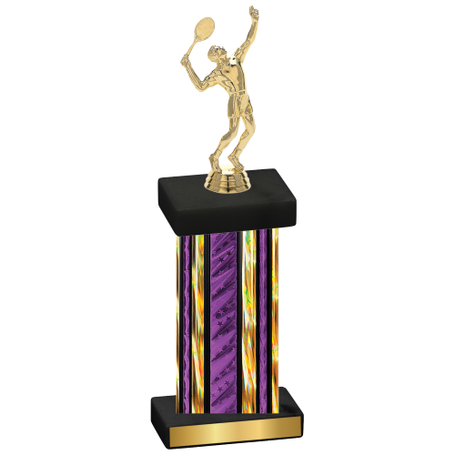 Single Purple Glacier Tennis Trophy