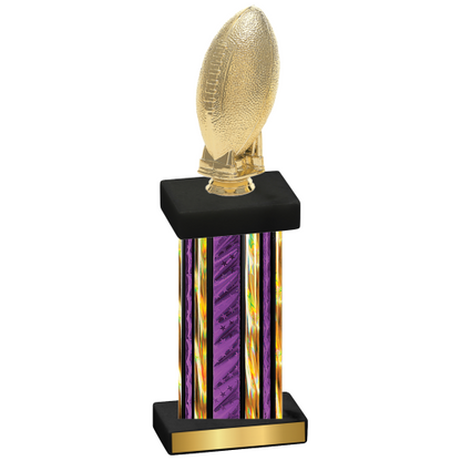 Single Purple Glacier Football Trophy