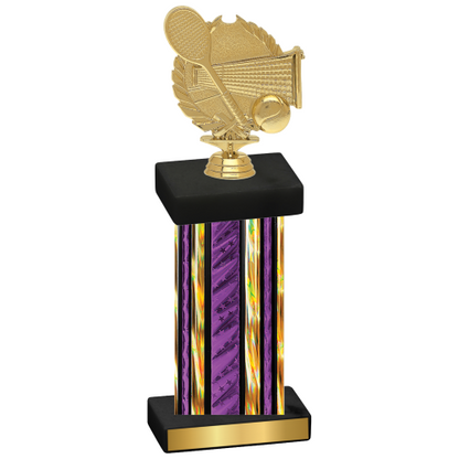 Single Purple Glacier Tennis Trophy