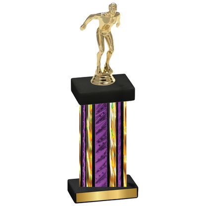 Single Purple Glacier Swimming Trophy