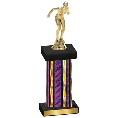 Single Purple Glacier Tennis Trophy