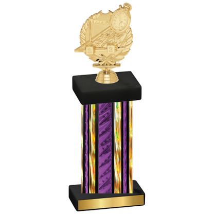 Single Purple Glacier Swimming Trophy