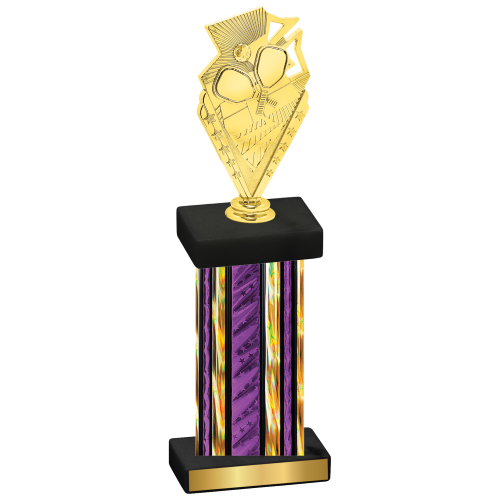 Single Purple Glacier Pickleball Trophy