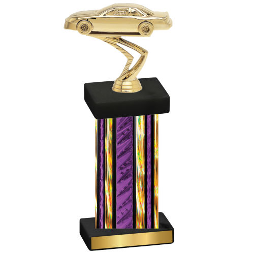 Single Purple Glacier Cars Trophy