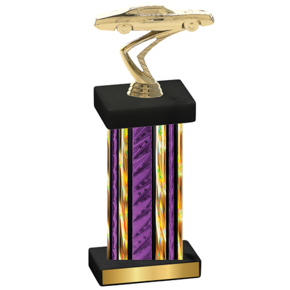Single Purple Glacier Cars Trophy