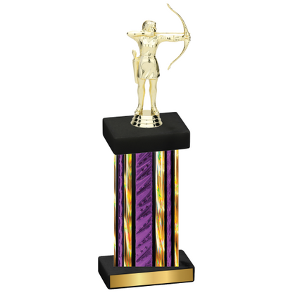 Single Purple Glacier Archery Trophy