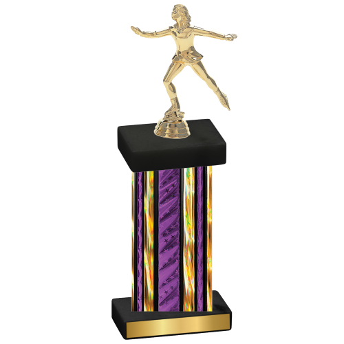 Single Purple Glacier Skater Trophy