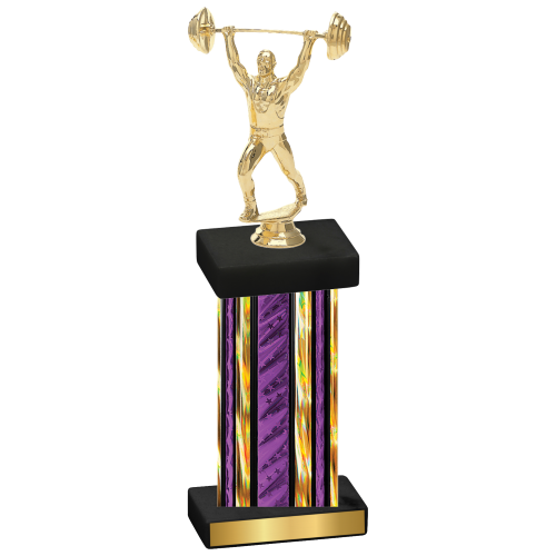 Single Purple Glacier Weights Trophy