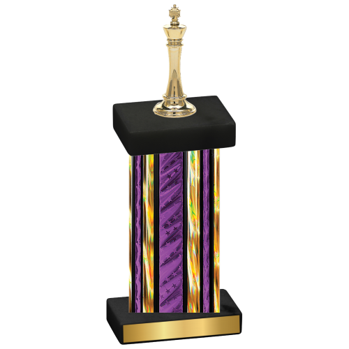 Single Purple Glacier Chess Trophy