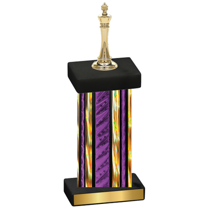 Single Purple Glacier Chess Trophy