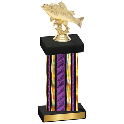 Single Purple Glacier Fishing Trophy