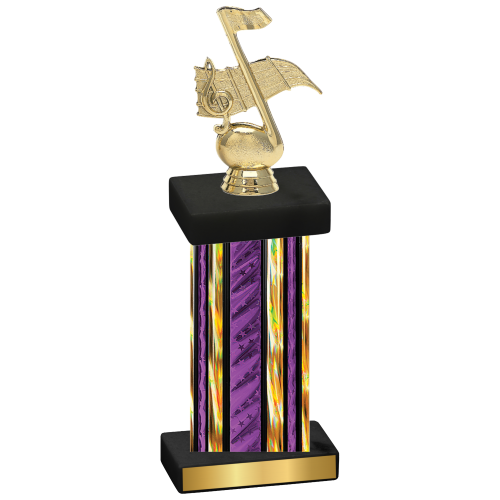 Single Purple Glacier Music Trophy