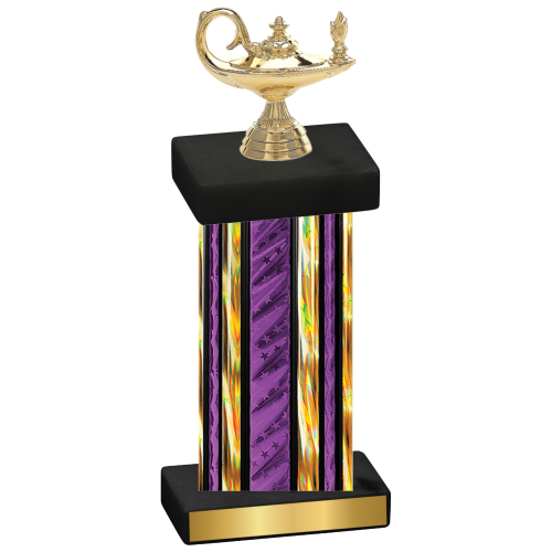 Single Purple Glacier Academics Trophy