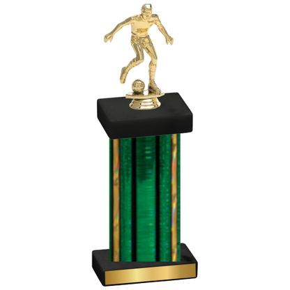 Single Green Glacier Soccer Trophy