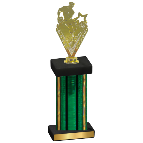 Single Green Glacier Rugby Trophy